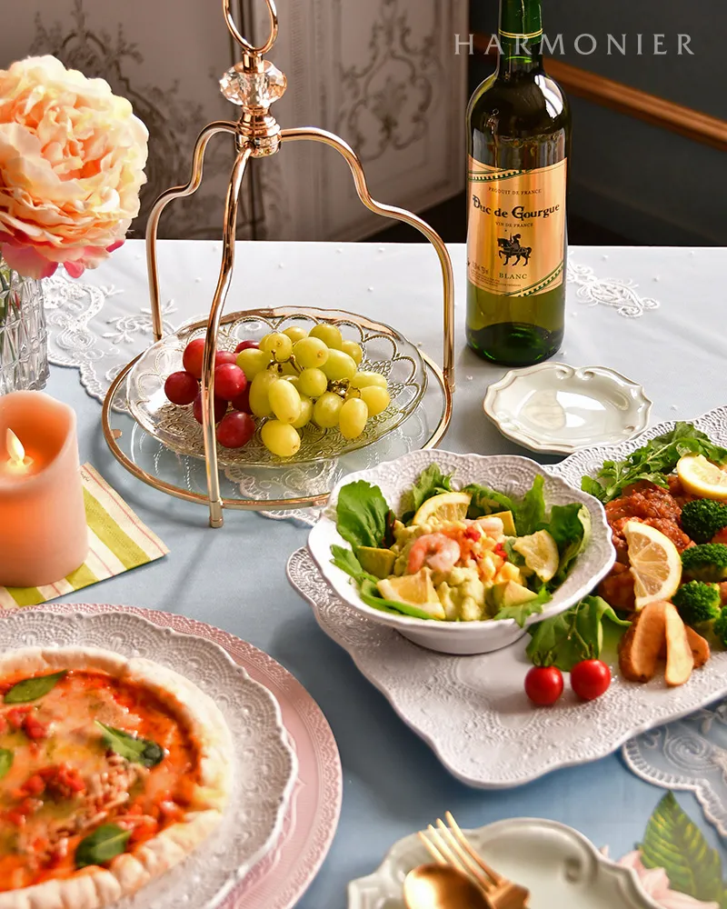 ゴールドダンテガラスプレートS 21cm/トルコ製｜輸入食器・雑貨の通販