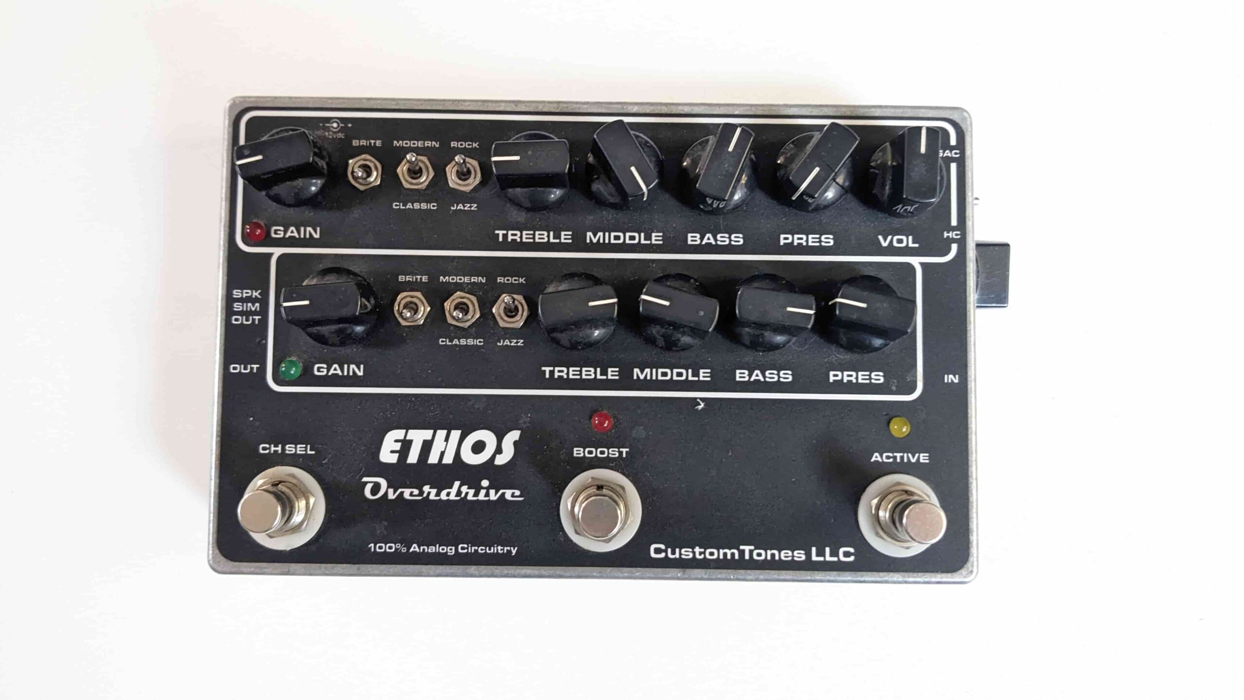 Custom Tones Ethos Overdrive Amp By Custom Tones LLC TLEスイッチ