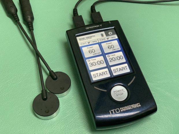 最新モデル導入！！骨の治りを促進させる治療器「オステオトロンV