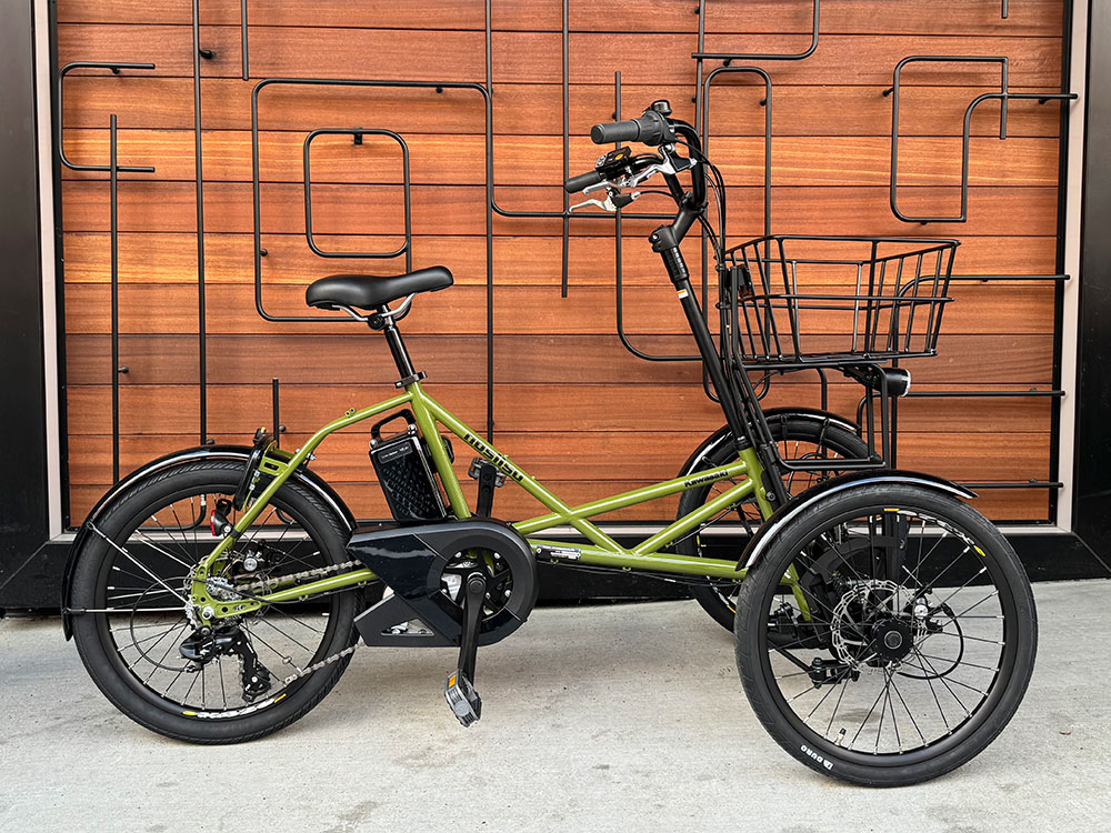 上杉本店】カワサキの電動3輪アシスト自転車「ノスリス」 2025年モデル