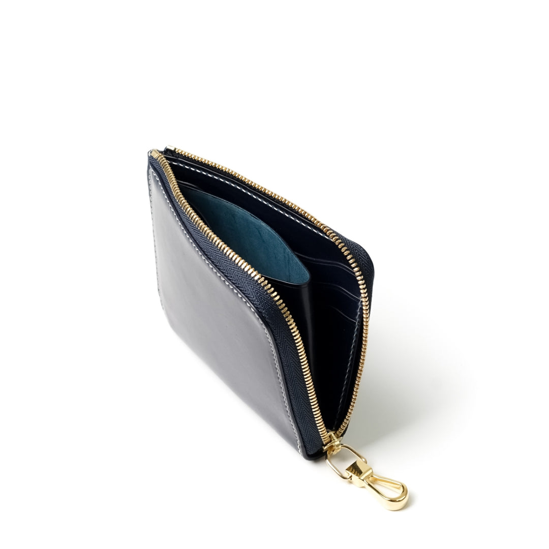 Lファスナーミニ財布【オイルコードバン | KUBERA 9981】 – 林五