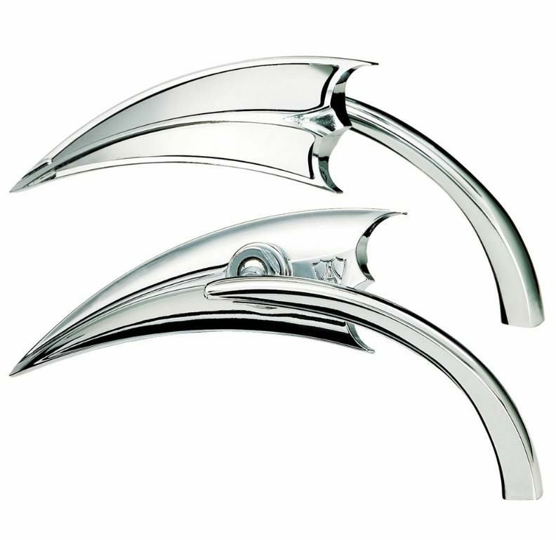 アレンネス ラッドII ティアドロップ・ミラー クローム 右 |ハーレー