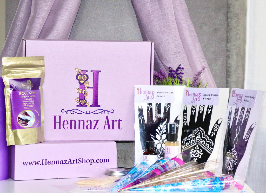 Hennaz Art DIY Deluxe Henna Kit | lavender – Hennaz Art Shop