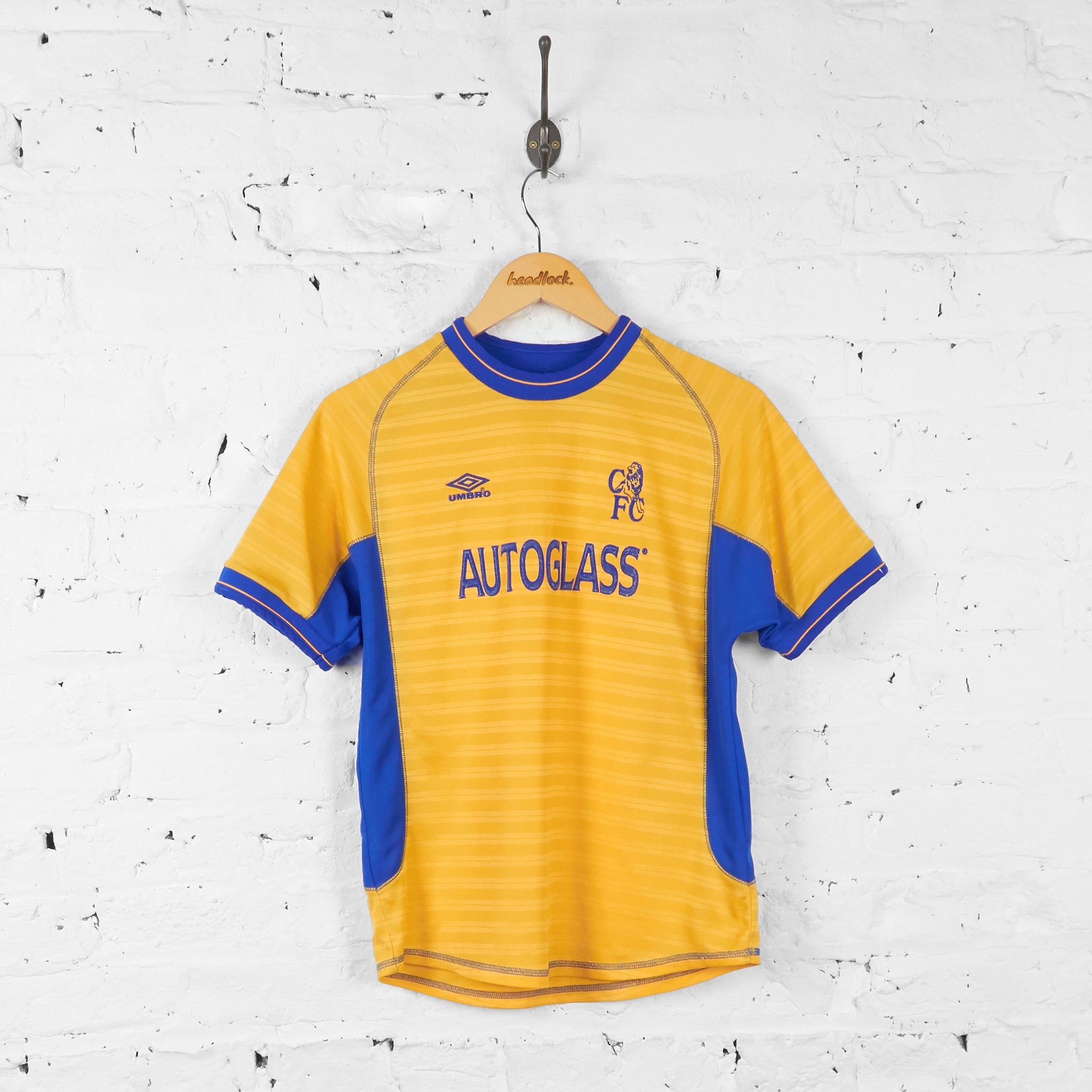 Chelsea 2000 Umbro Away Football Shirt - Yellow - L Boys – Headlock