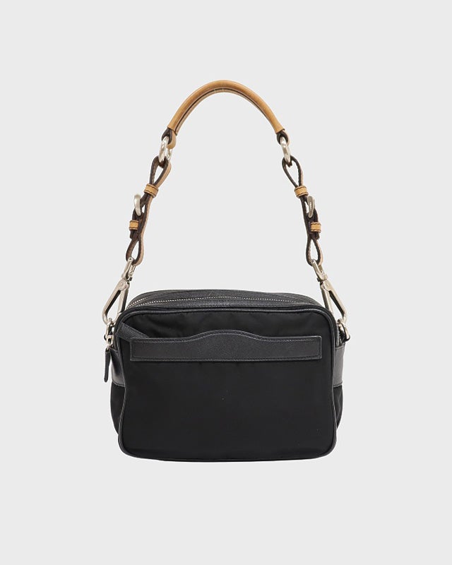 PRADA 三角ロゴナイロンレザーワンショルダーバッグ | Hedy