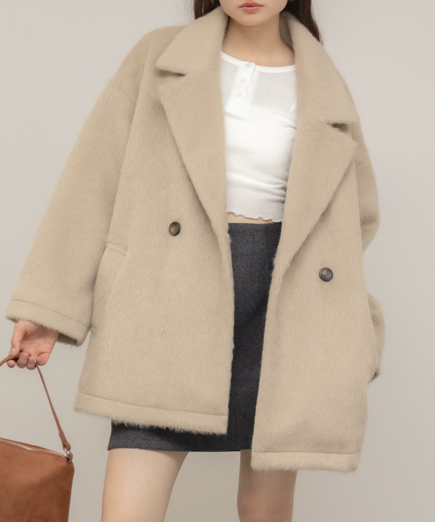 Shaggy Double Tailored Jacket | HEILIS