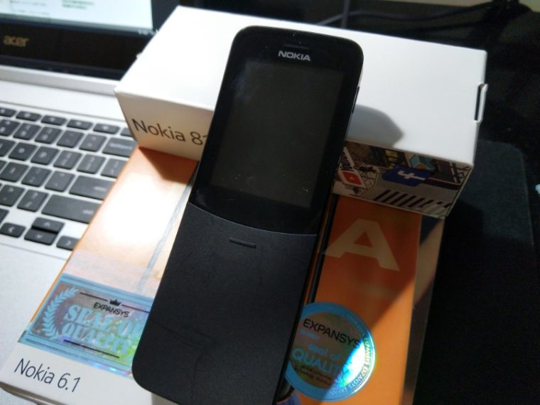 ノキアのバナナフォン｢Nokia 8110 4G｣が届いたので開封と簡単レビュー