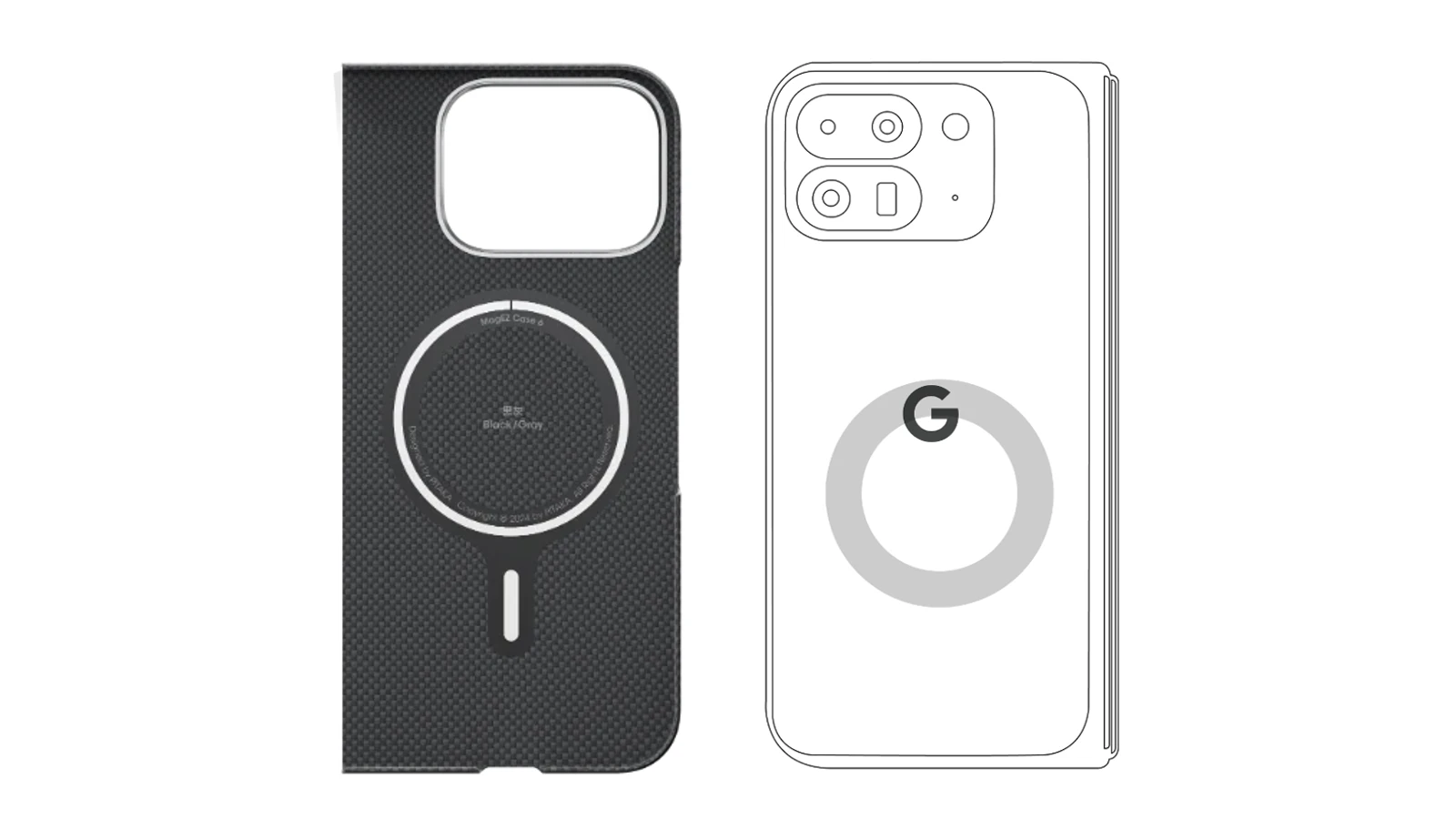 PITAKA の Pixel 9 Pro Fold 向け MagSafe 対応ケース MagEZ Case 5 を