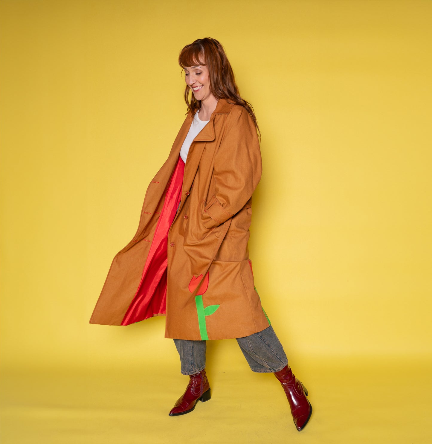 Tulip Trench Coat Rust – helloboyko