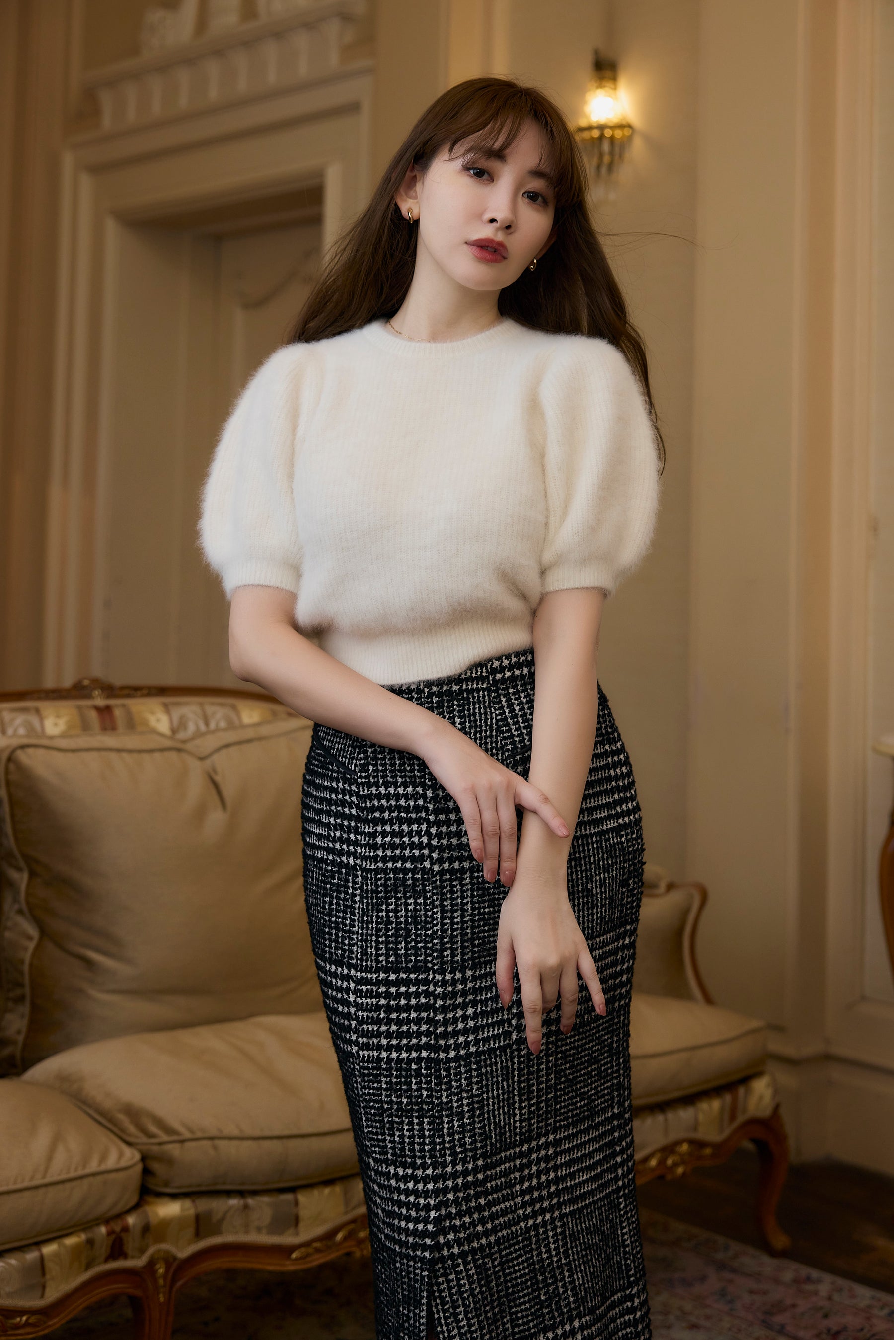 新色】Fancy Cashmere Blend Pullover