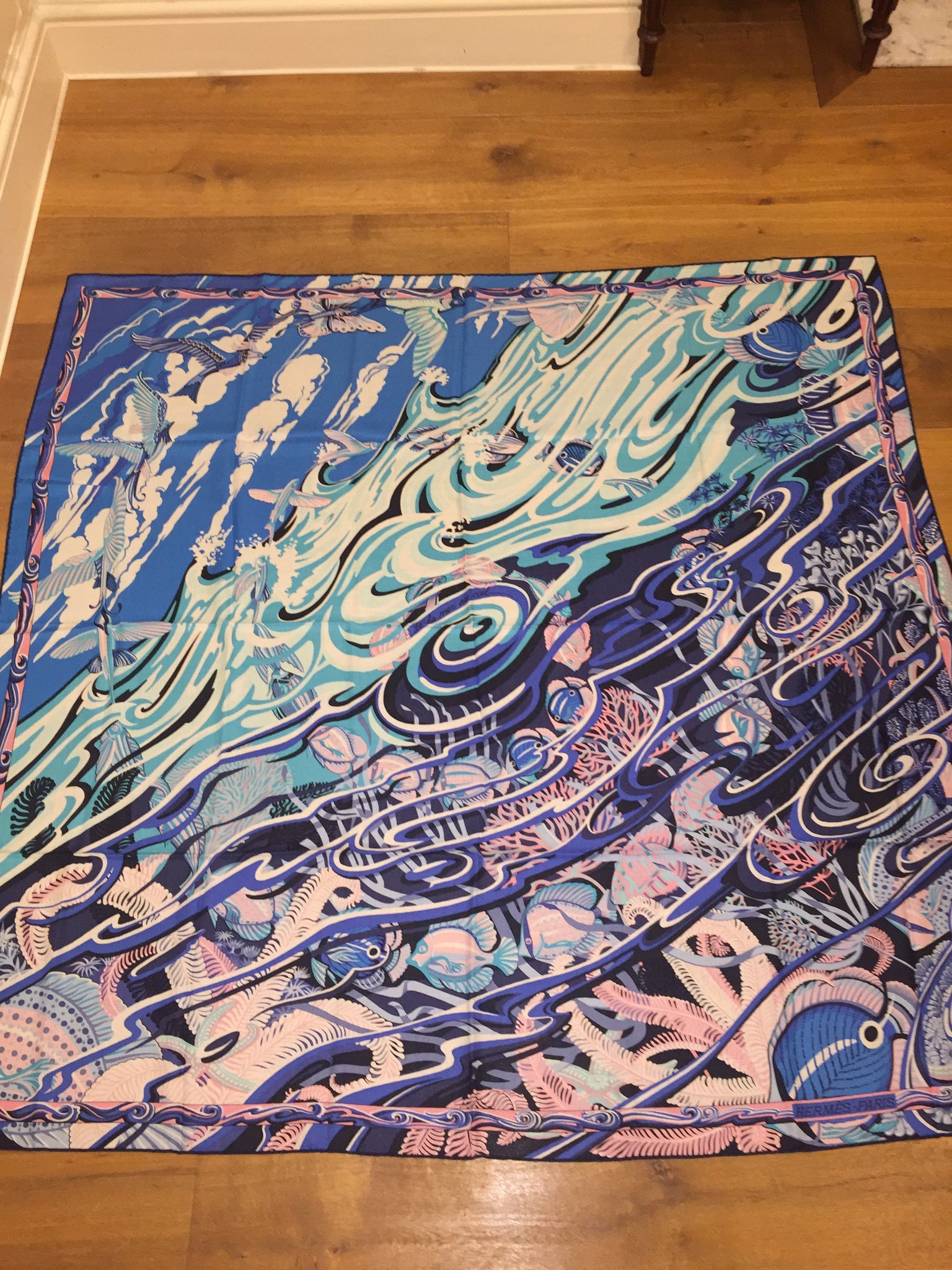 Hermes Cashmere/Silk Shawl “De la Mer au Ciel” by Toutsy 140