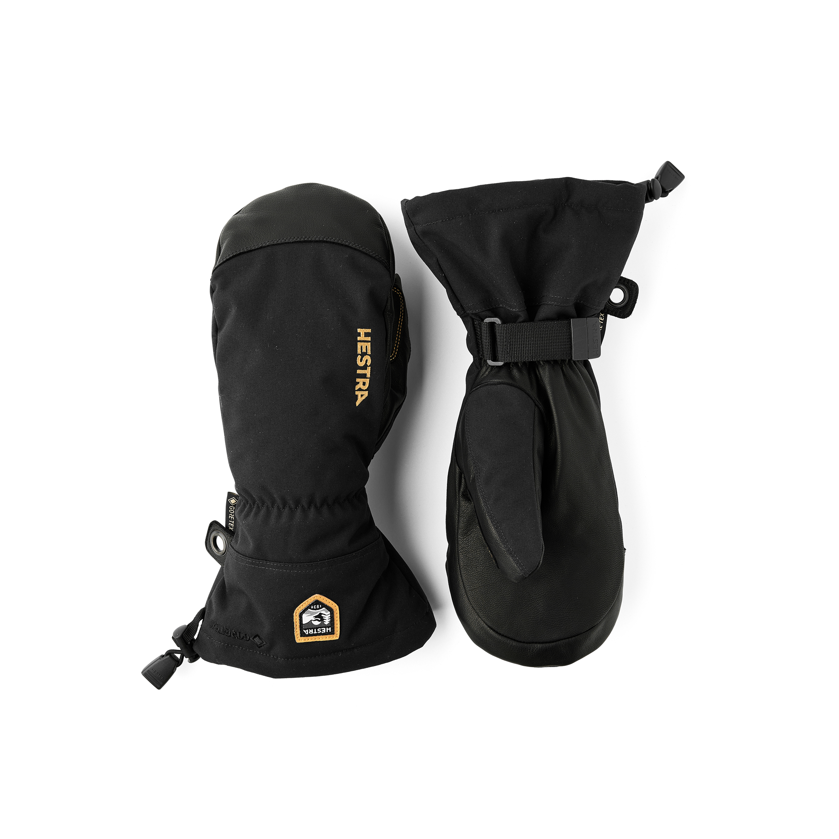 Army Leather Gore-Tex Mitt - Black | Hestra Gloves