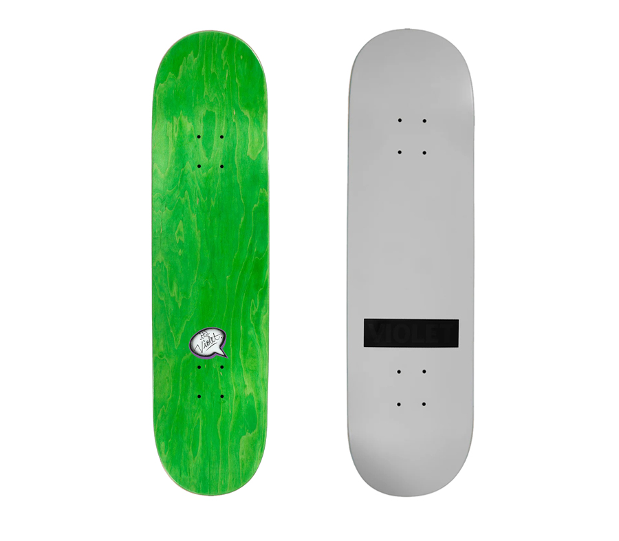 VIOLET BLACK ON BLACK VIOLET STAMP DECK (8 x 31.7inch, 8.25 x 31.8