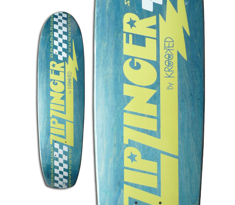 KROOKED ZIP ZINGER DECK (7.75 x 30inch) クルキッド クルーザー 街