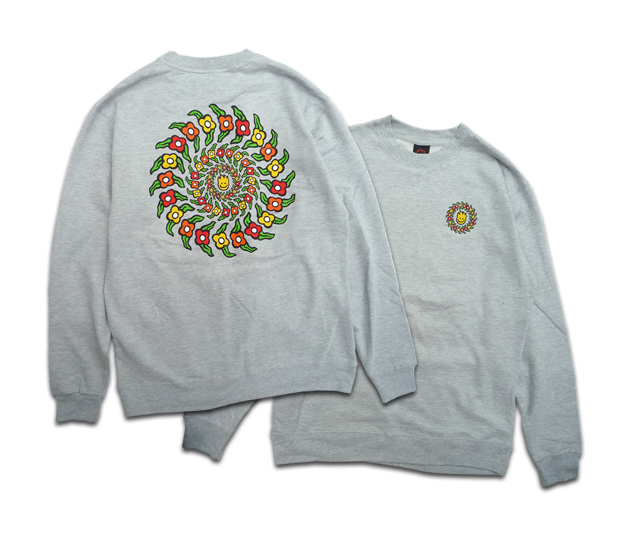 SPITFIRE x MARK GONZALES GONZ FLOWER SWIRL CREWNECK クルーネック