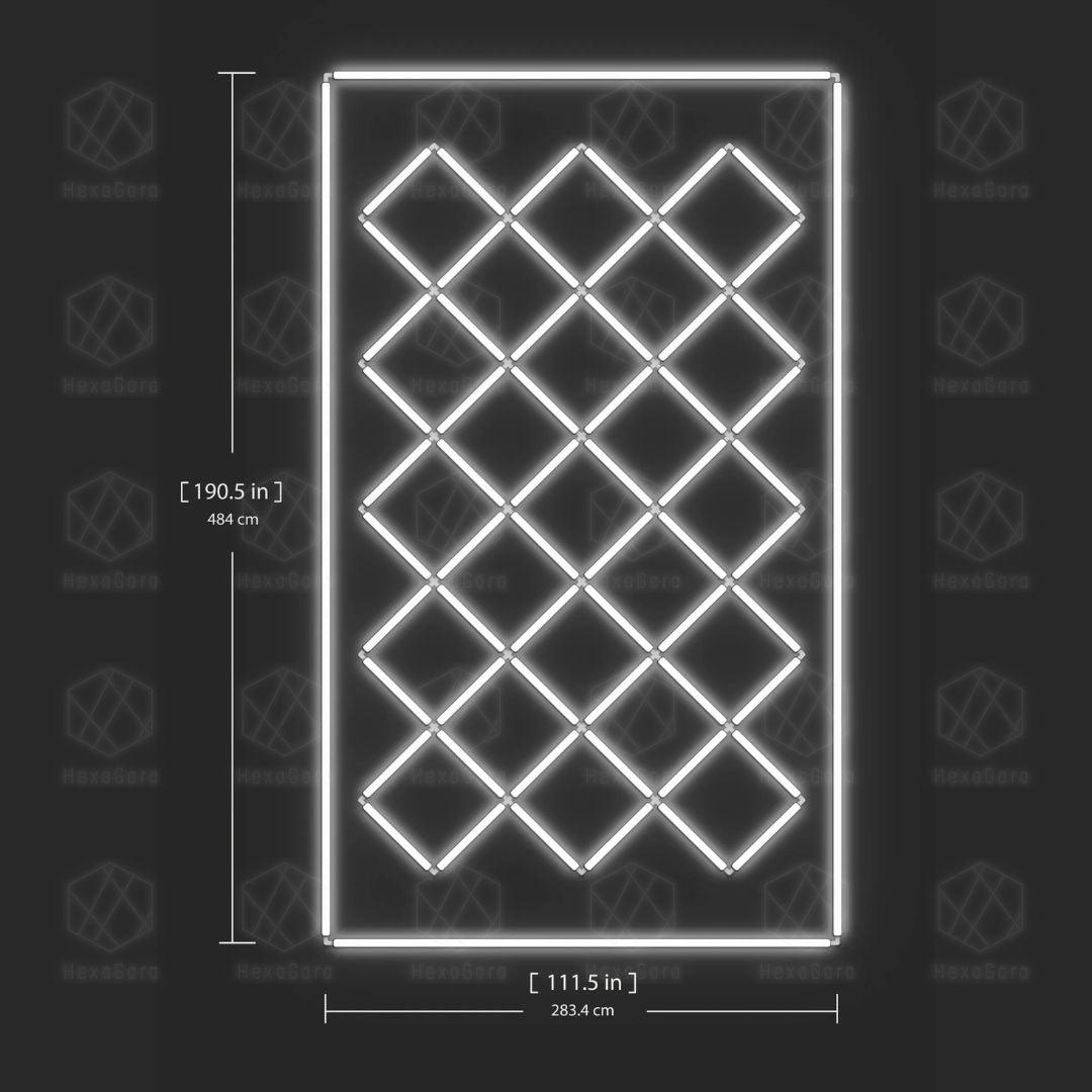 Diamond Lights Grid: Perfect for Garages, Car Detailing, Shops