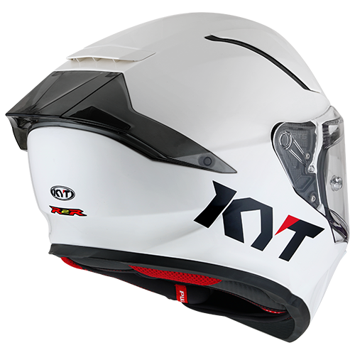 KYT R2R Solid White Gloss Helmet | HHR Performance