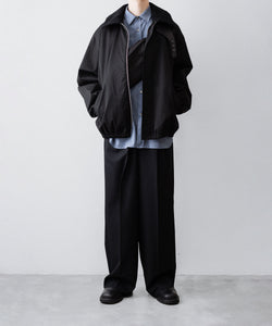 ssstein / シュタイン】MOUTON COLLAR PADDED JACKET - BLACK | 公式