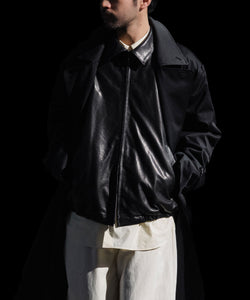 ssstein / シュタイン】LAMBS LEATHER LIGHT ZIP JACKET - BLACK