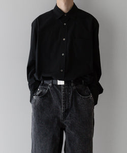 stein / シュタイン】OVERSIZED STANDARD SHIRT - BLACK | 公式通販