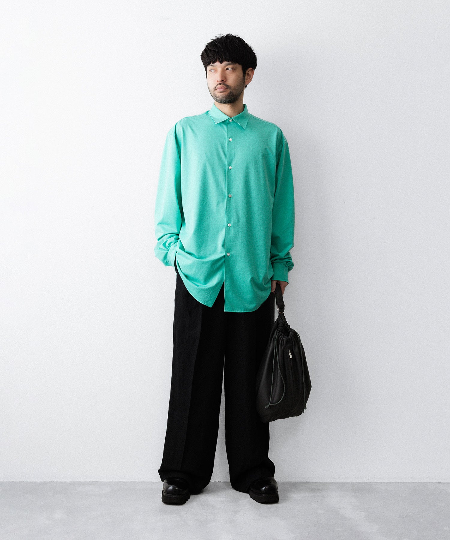 KANEMASA PHIL.】46G MODEST SHIRT - TURQUOISE | 公式通販サイト