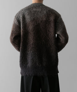 ssstein / シュタイン】GRADATION MOHAIR KNIT CARDIGAN - BROWN GREY