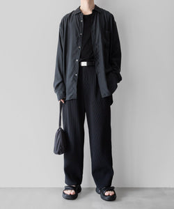stein / シュタイン】OVERSIZED CUPRO LS SHIRT - BLACK | 公式通販