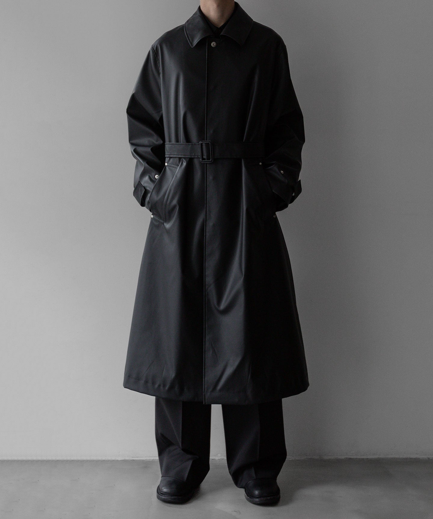 stein / シュタイン】OVERSIZED BALMACAAN COAT - BLACK (COATING