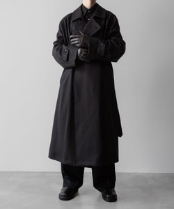 ssstein / シュタイン】OVERSIZED DOUBLE BREASTED COAT - DARK
