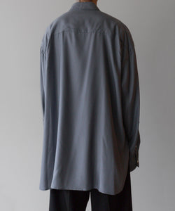 stein / シュタイン】OVERSIZED CUPRO LS SHIRT - BLUE GREY | 公式