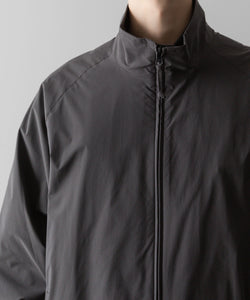 ssstein / シュタイン】WINDBREAKER STAND COLLAR JACKET - CHARCOAL