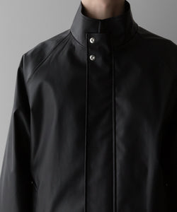 stein / シュタイン】STAND COLLAR ZIP BLOUSON - BLACK(COATING