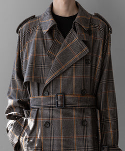 stein / シュタイン】OVERSIZED TRENCH COAT - GLEN CHECK | 公式通販