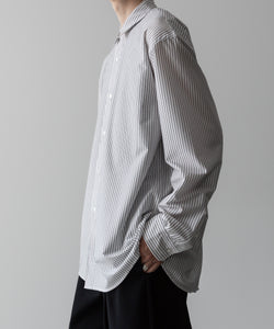 KANEMASA PHIL.】46G MODEST STRIPE SHIRT - WHITE NAVY | 公式通販