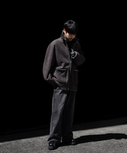 ssstein / シュタイン】CUT-OFF MOUTON JACKET - GREY KHAKI | 公式