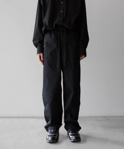 stein / シュタイン】NYLON TAFTA TRACK EASY TROUSERS - BLACK | 公式