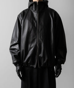 ssstein / シュタイン】LEATHER HOODED SHORT JACKET - BLACK | 公式