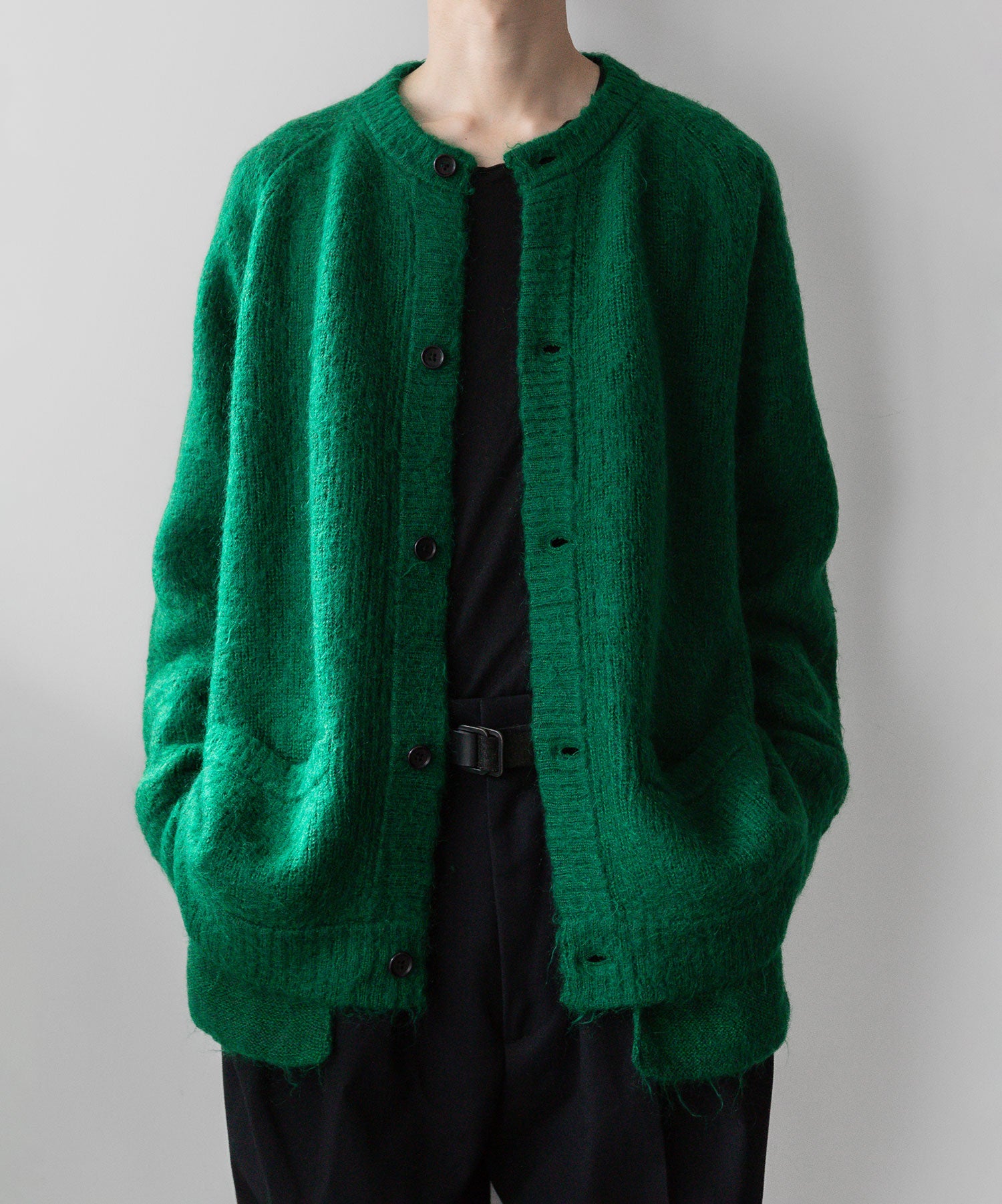 stein / シュタイン】KID MOHAIR KNIT CARDIGAN - GREEN | 公式通販