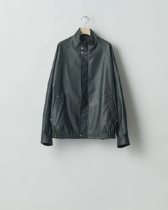 stein / シュタイン】STAND COLLAR ZIP BLOUSON - BLACK(COATING