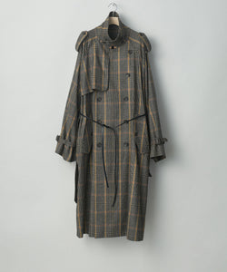 stein / シュタイン】OVERSIZED TRENCH COAT - GLEN CHECK | 公式通販