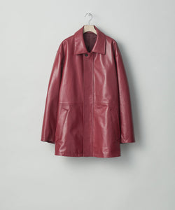 stein / シュタイン】LEATHER ZIP JACKET - WINE | 公式通販サイト
