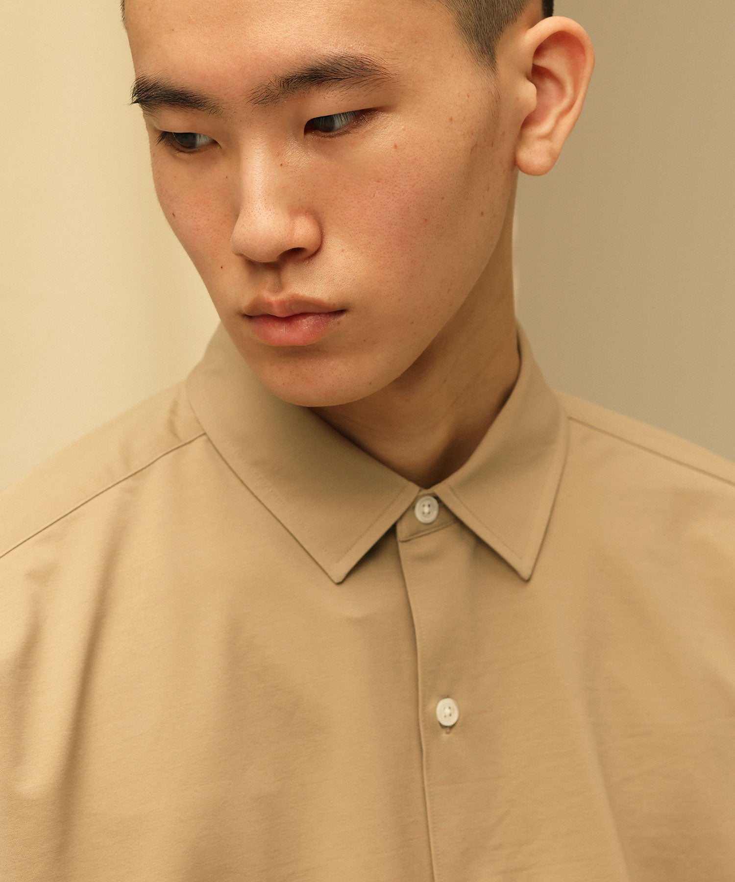 KANEMASA】ROYAL OX DRESS KNIT SHIRT LOOSE FIT - BEIGE – session