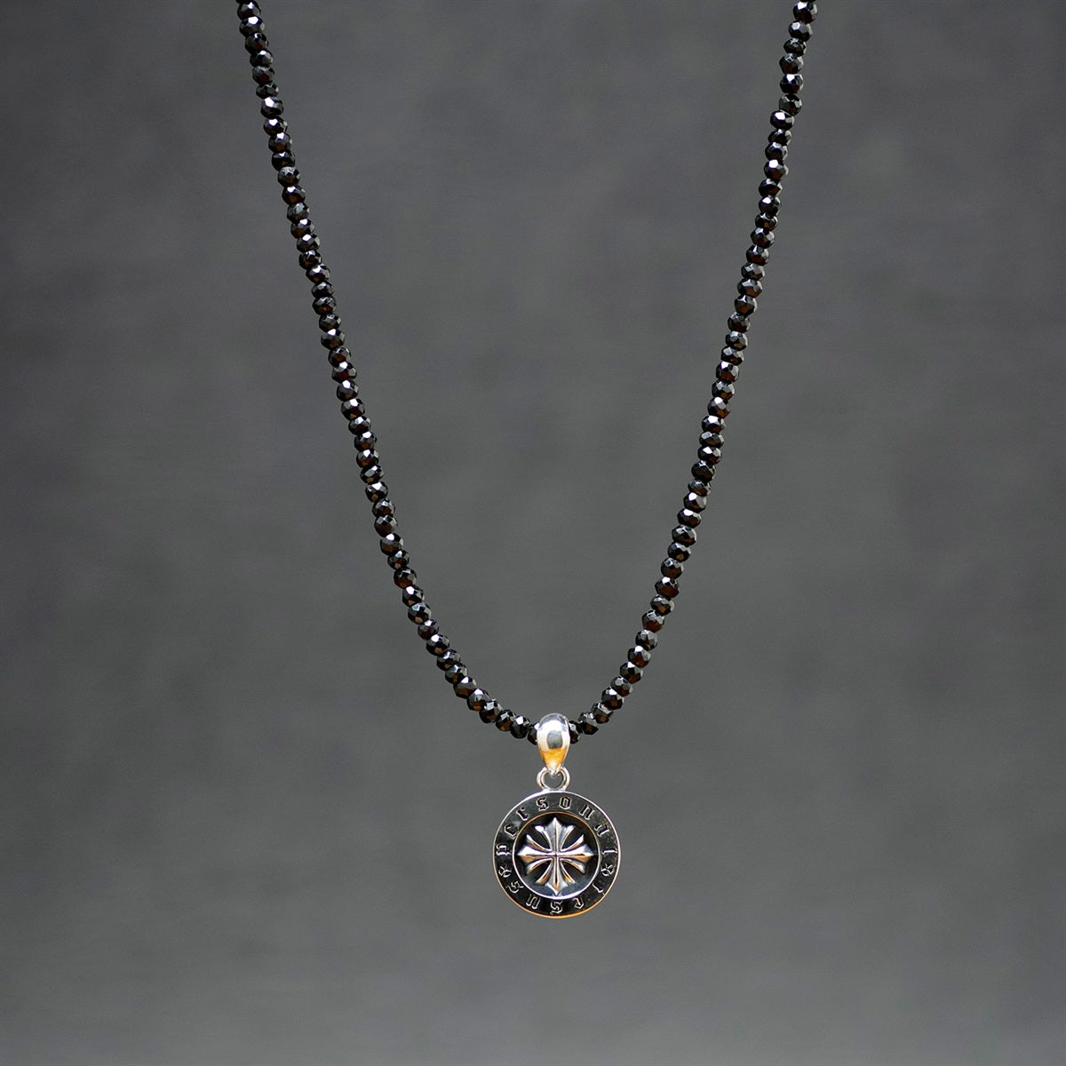 アクセサリー Personal Jesus. onyx necklace w/skull Personal Jesus