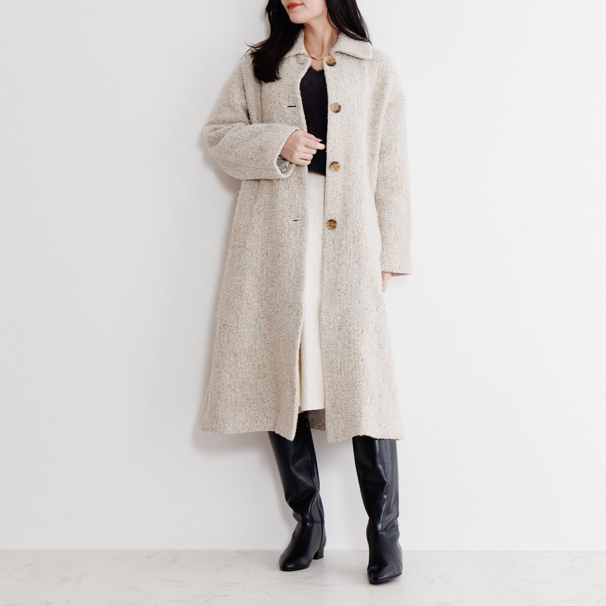 25AW】ワイドシャフトロングブーツ/641416