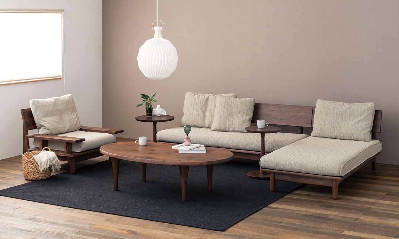 森のことば Walnut ソファ（両肘付き） | 飛騨産業株式会社【公式