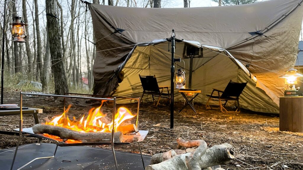 ハンモックと薪ストも使える万能シェルターOneTigrisコズシャック