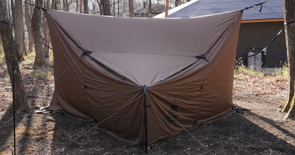 ハンモックと薪ストも使える万能シェルターOneTigrisコズシャック