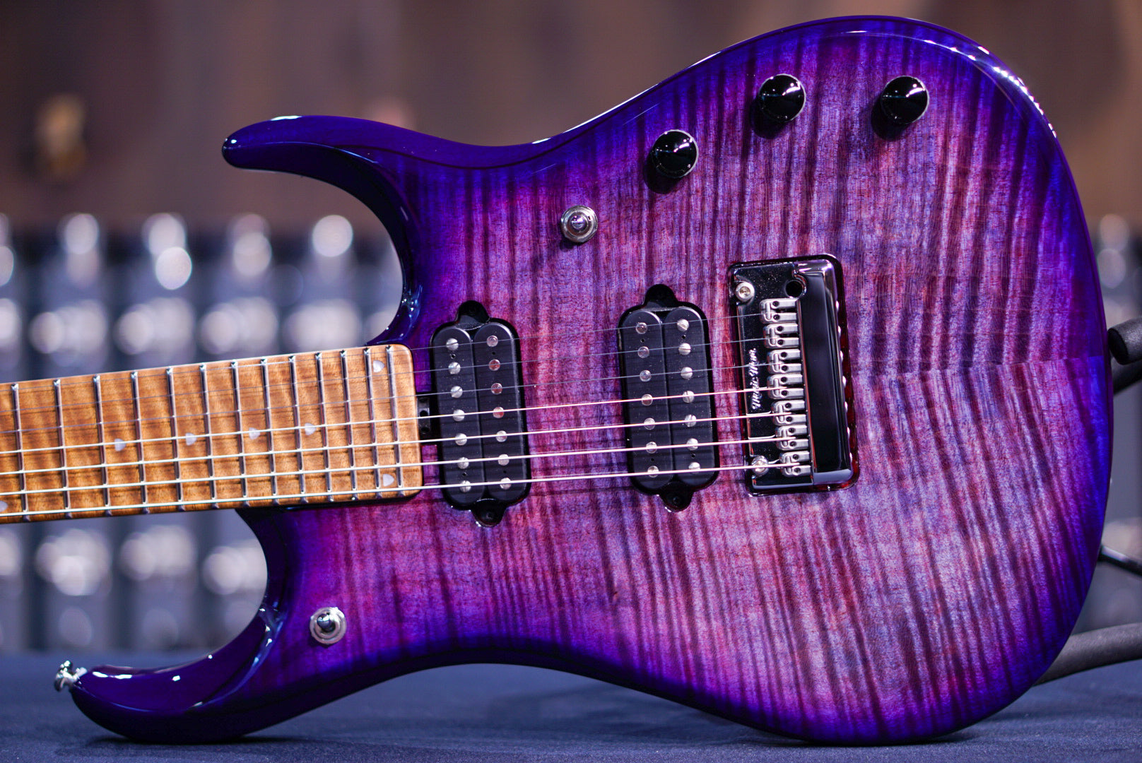 Ernie Ball Music Man JP 15 7 string flame Nebula K02779