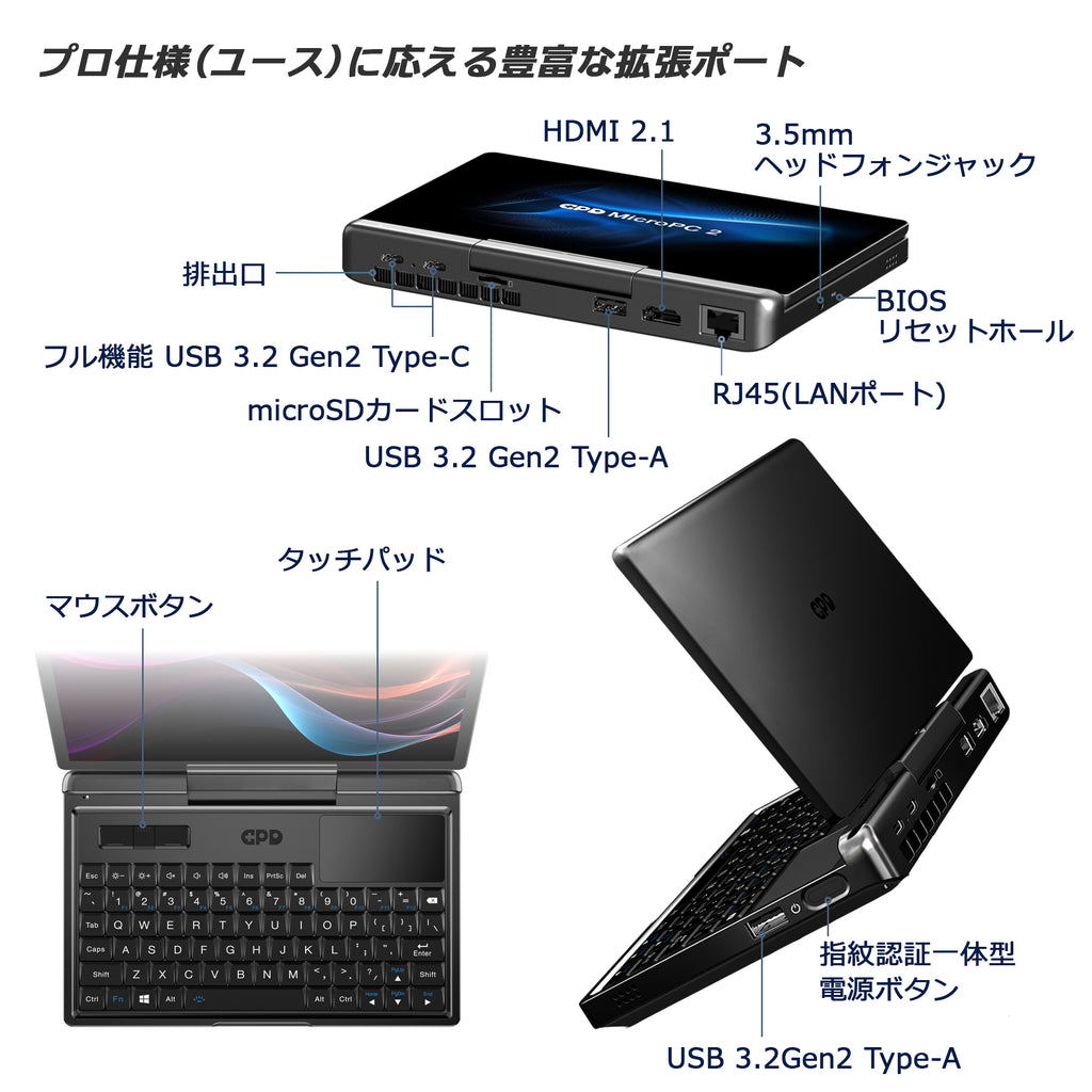 GPD MicroPC 2 インテル Core i3-N300《天空オリジナルパッケージ