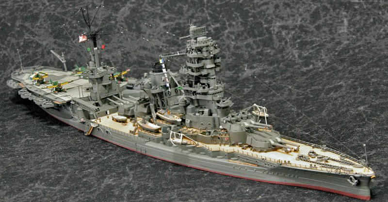 模型誌作例22】1/700航空戦艦「伊勢」 – 艦船模型製作代行モデル